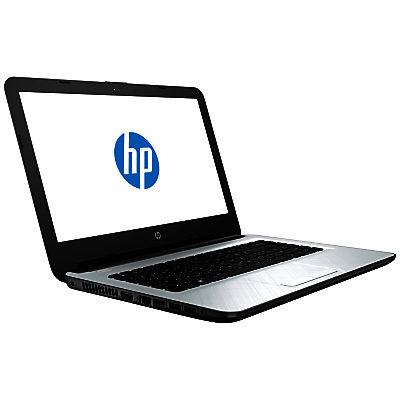 HP 14-ac114na Laptop, Intel Celeron, 2GB RAM, 32GB, 14 , White/Silver